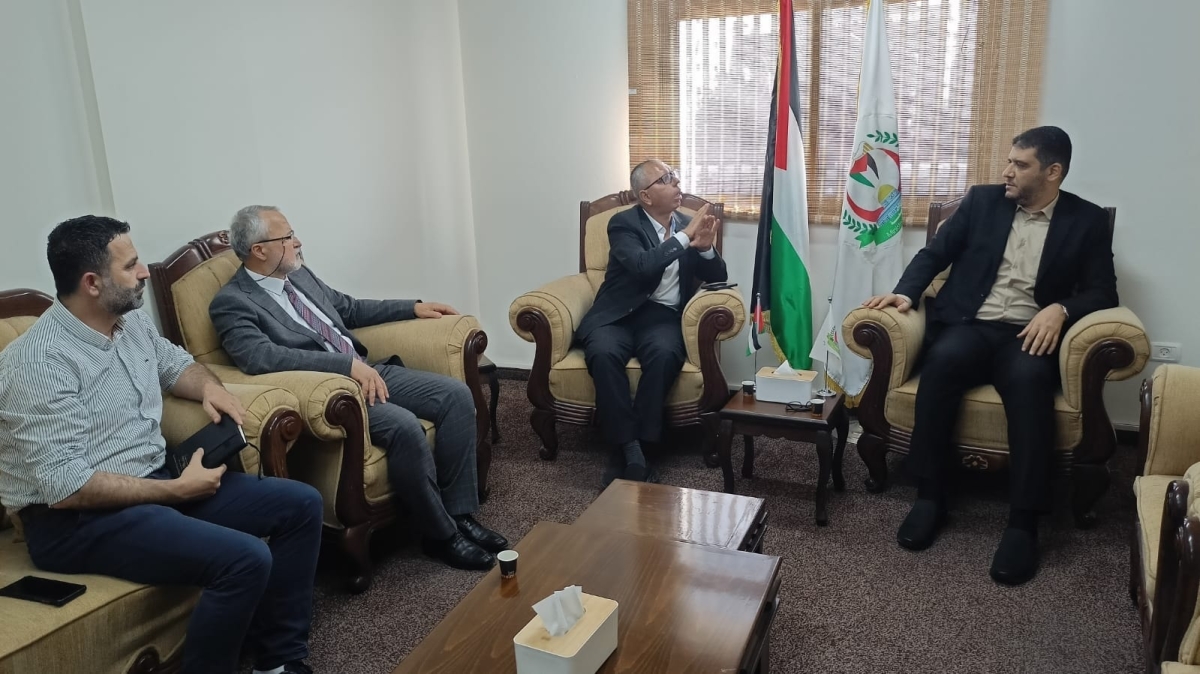 زيارة وكيل وزارة الصحه الفلسطينية د.يوسف ابو الريش