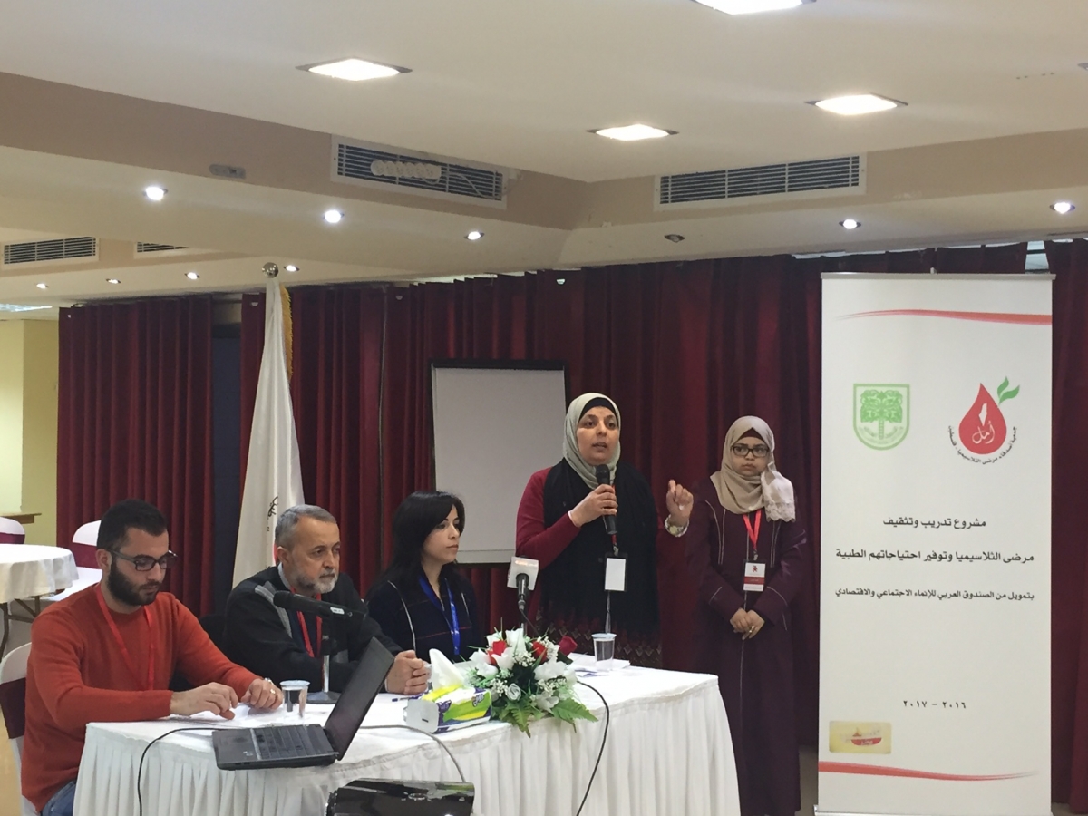 رئيس جمعية أصدقاء مرضى الثلاسيميا في طوباس